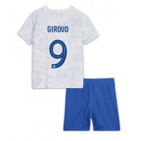Frankrike Olivier Giroud #9 Bortatröja Barn VM 2022 Kortärmad (+ Korta byxor)